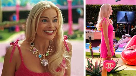 margot robbie chanel necklace in barbie|chanel made for margot robbie.